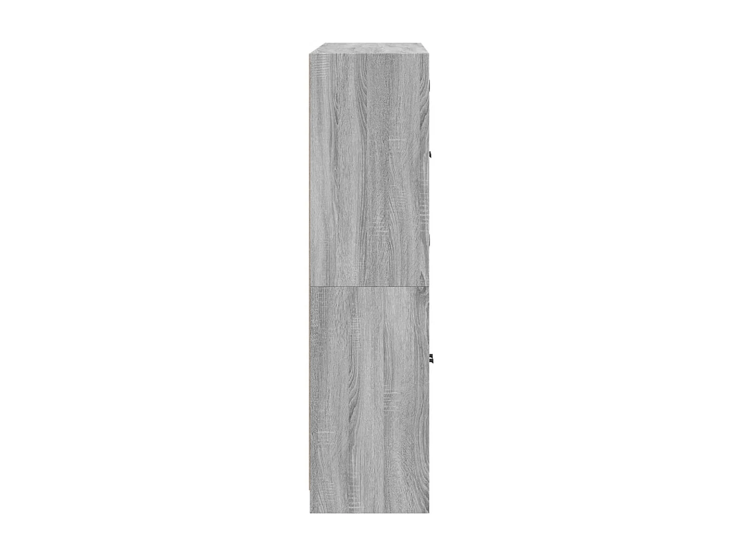 Estante c/ portas 136x37x142 cm derivados madeira cinza sonoma