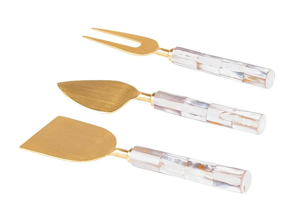 Service à fromage avec 3 couteaux Posidonie