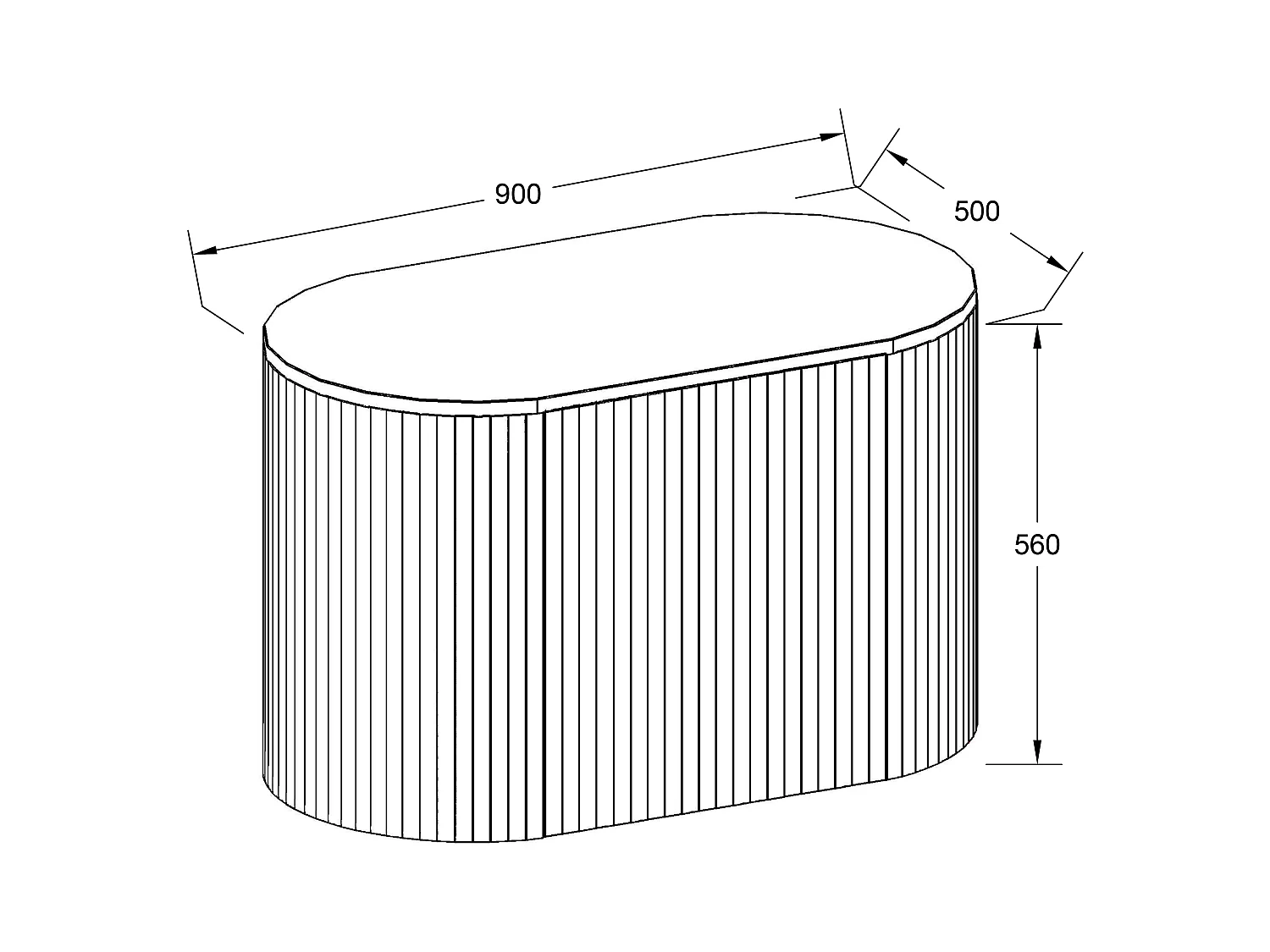Meuble de salle de bain suspendu en teck avec vasque carrée - 90 cm - TOWARI