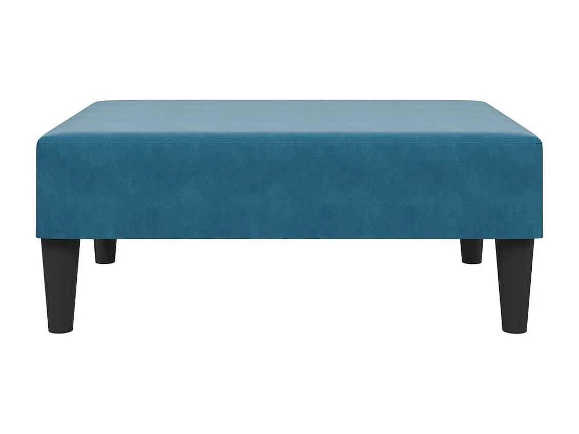 2 pcs conjunto de sofás com almofadas veludo azul