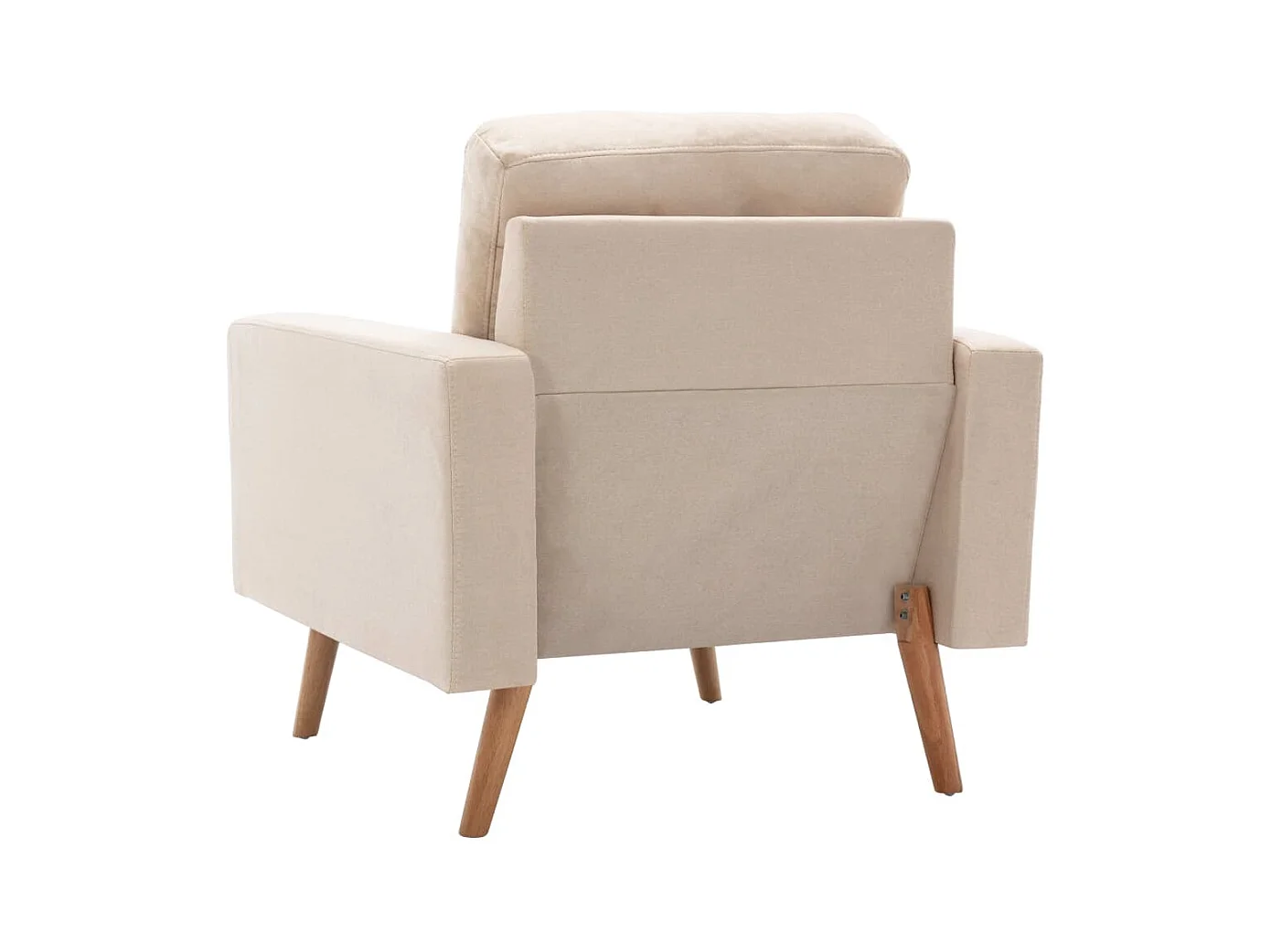 Ensemble de canapés 2 pcs Tissu Crème