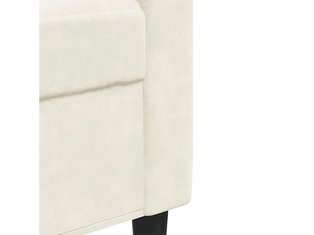 Ensemble de canapés 2 pcs avec coussins et traversins velours