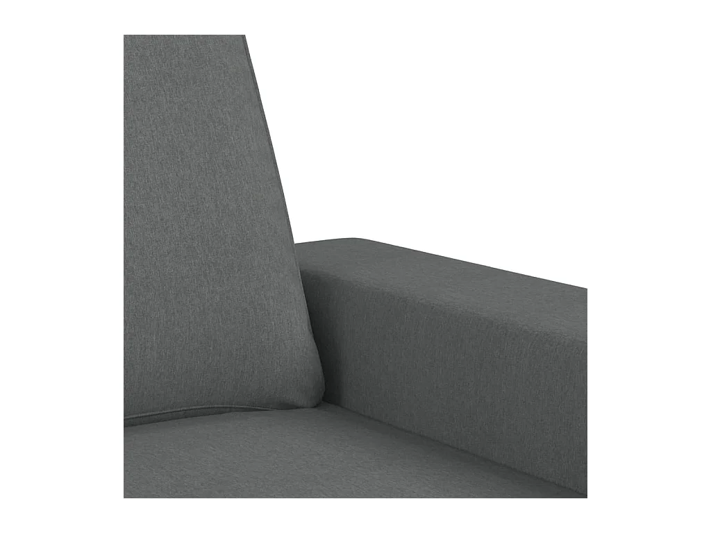 Ensemble de canapés 3 pcs gris foncé tissu