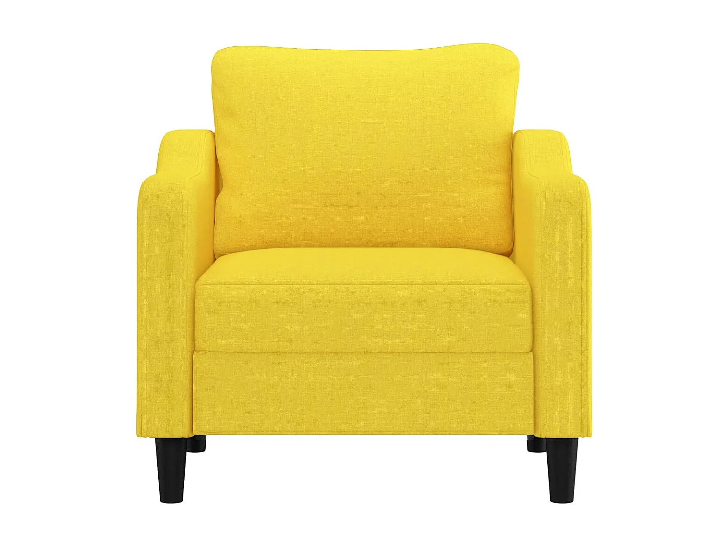 Fauteuil Jaune clair 60 cm Tissu