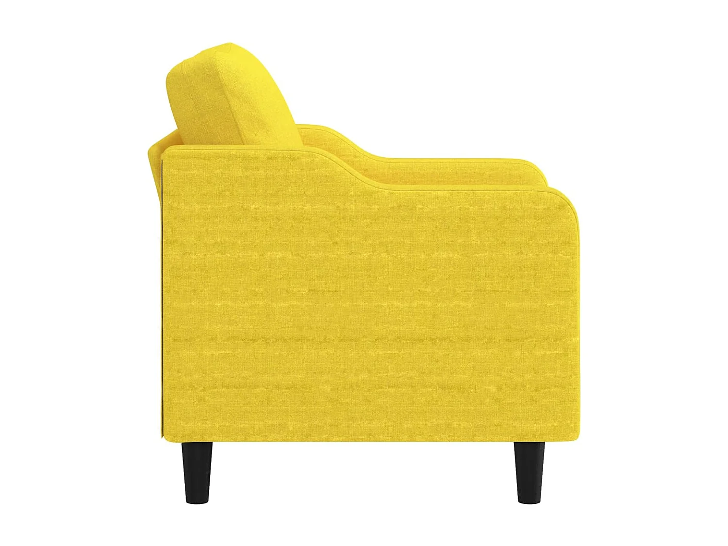 Fauteuil Jaune clair 60 cm Tissu