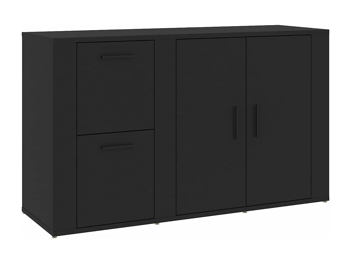 Buffet Noir 100x33x59,5 cm Bois d'ingénierie