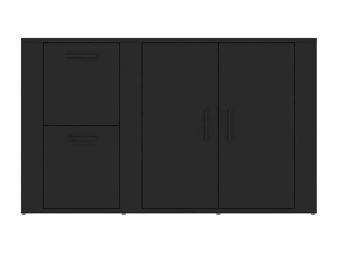 Buffet Noir 100x33x59,5 cm Bois d'ingénierie