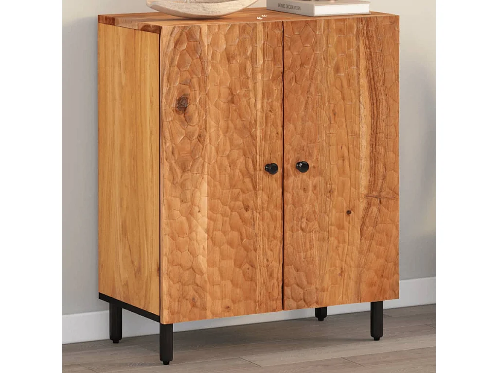 Armoire latérale 60x33x75 cm bois massif d'acacia