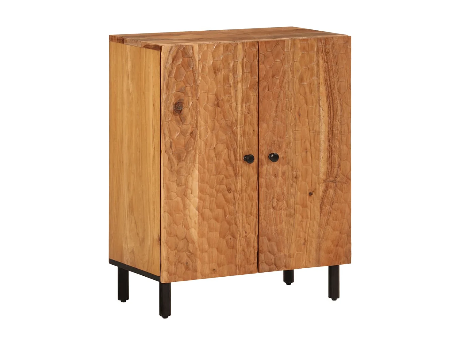 Armoire latérale 60x33x75 cm bois massif d'acacia