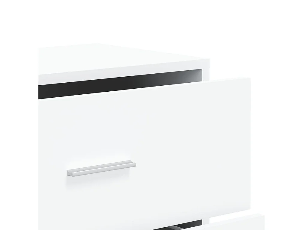 Credenza Bianca 60x31x84 cm in Legno Multistrato