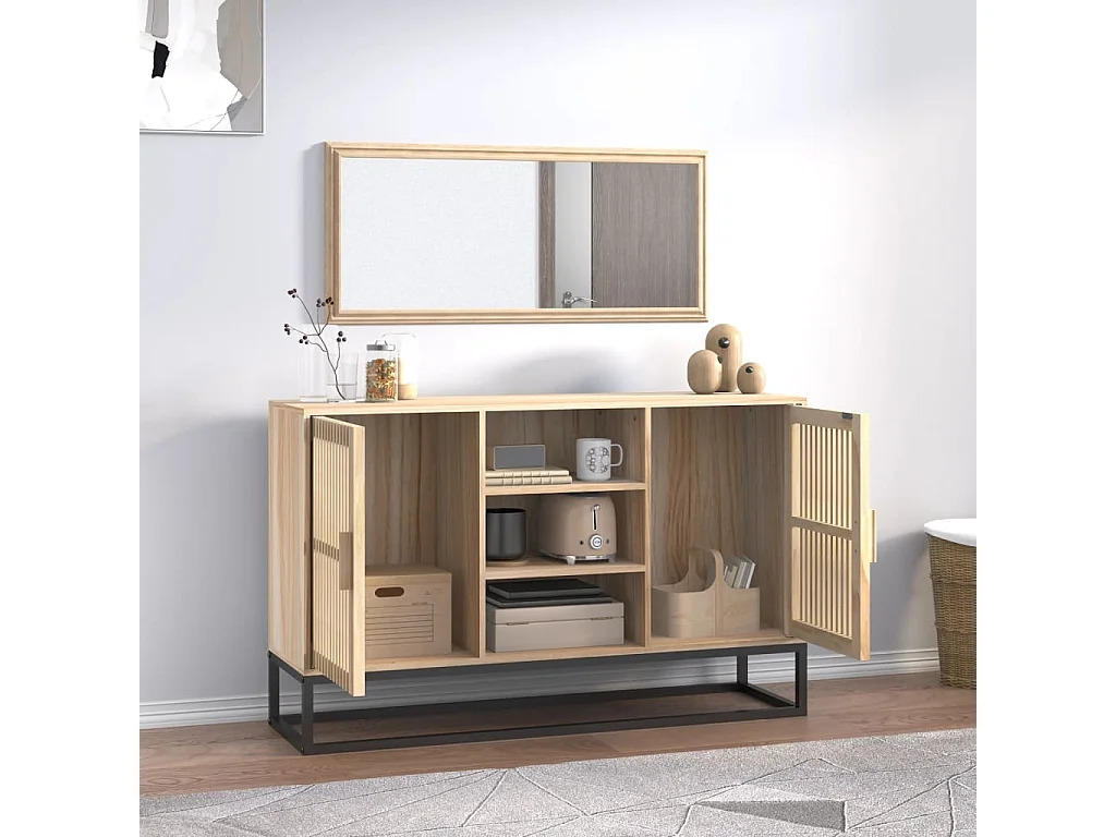 Aparador de madera contrachapada 105x30x65 cm