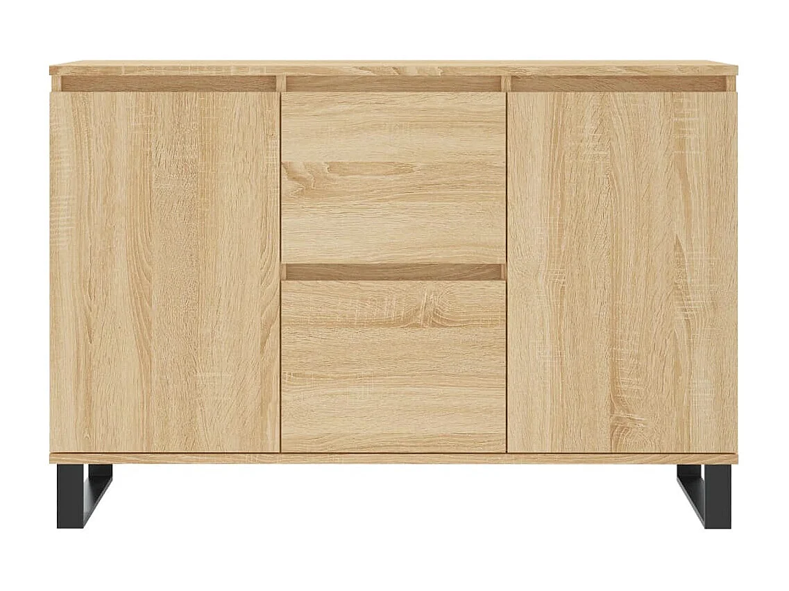 Credenza Rovere Sonoma 104x35x70 cm in Legno Multistrato