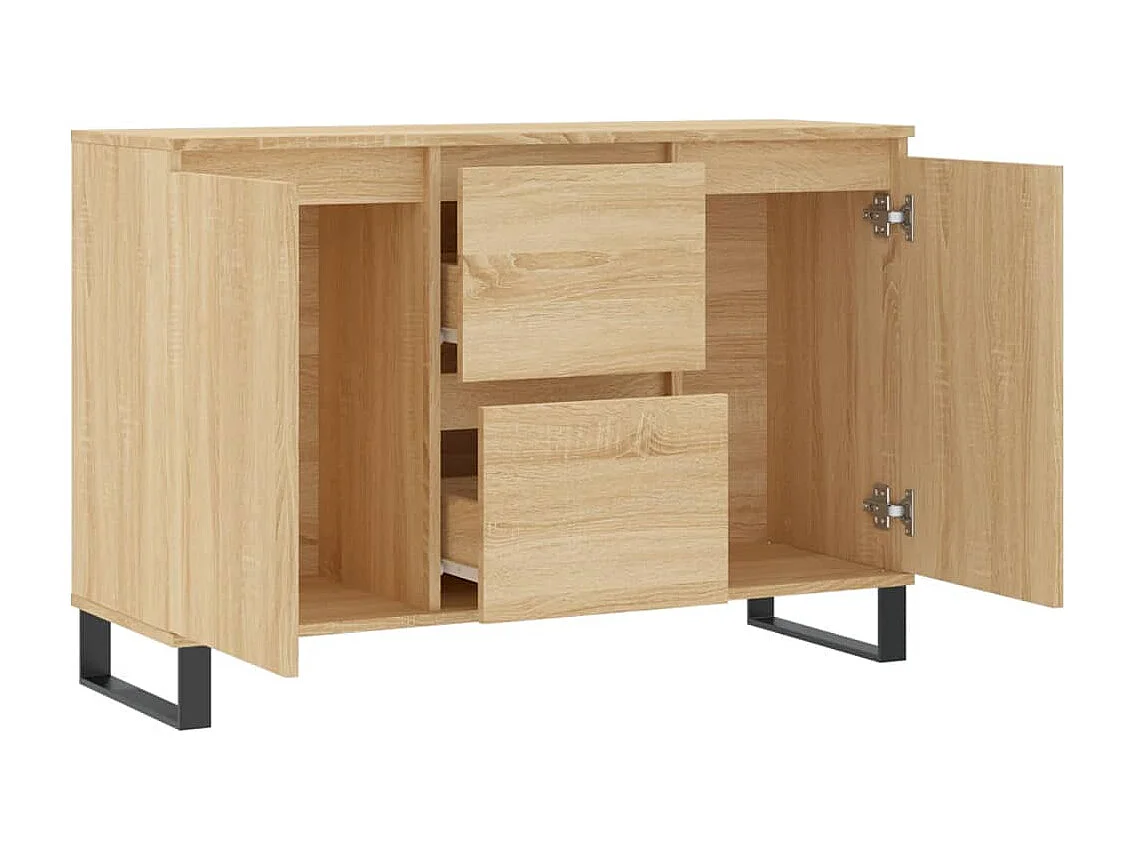 Credenza Rovere Sonoma 104x35x70 cm in Legno Multistrato