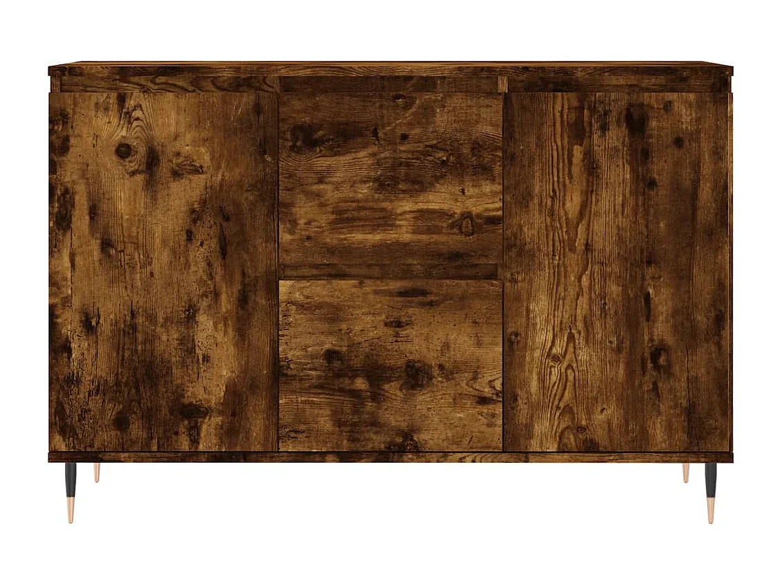 Credenza Rovere Fumo 104x35x70 cm in Legno Multistrato