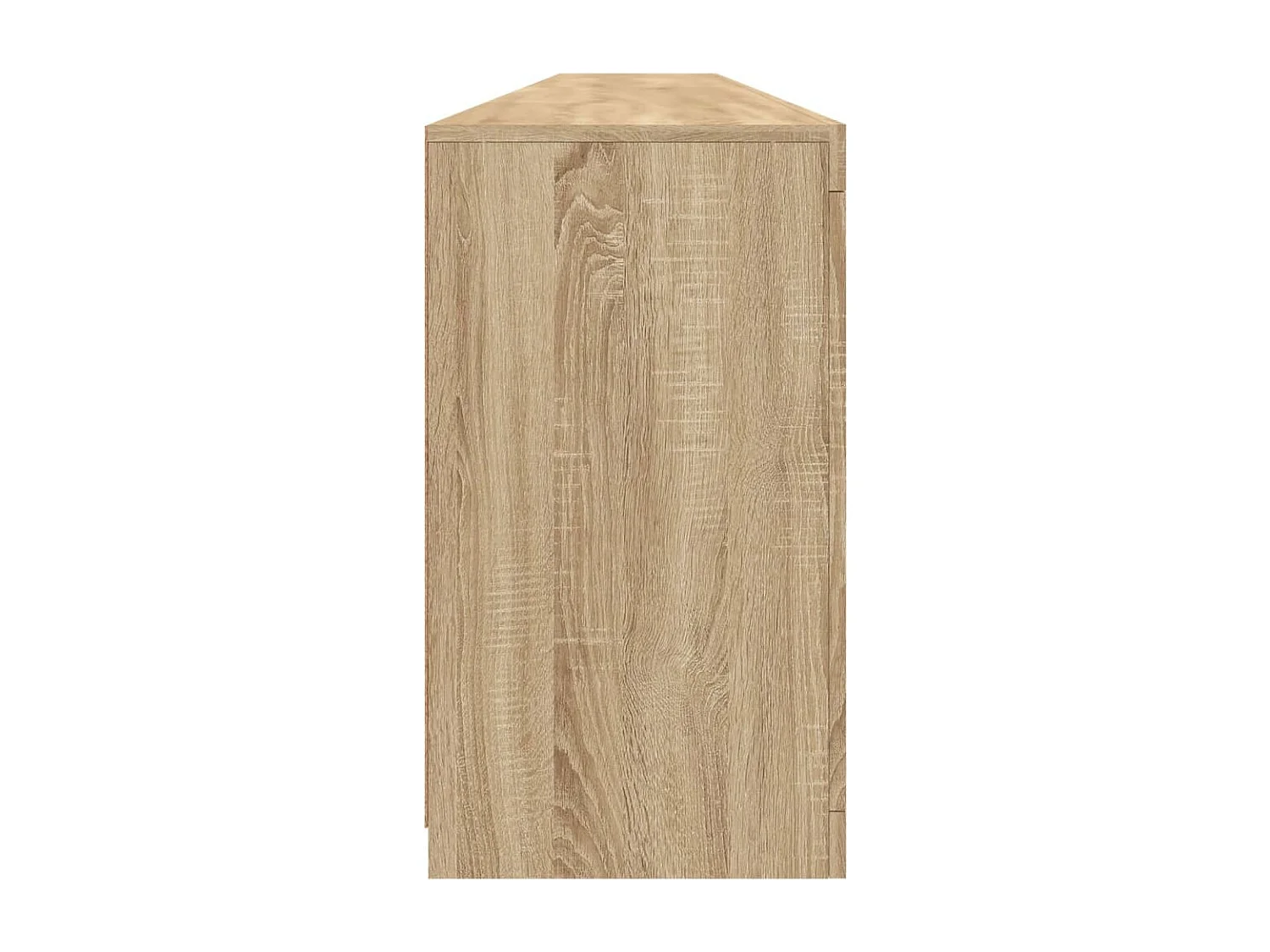 Credenza con Luci LED Rovere Sonoma 283x37x67 cm