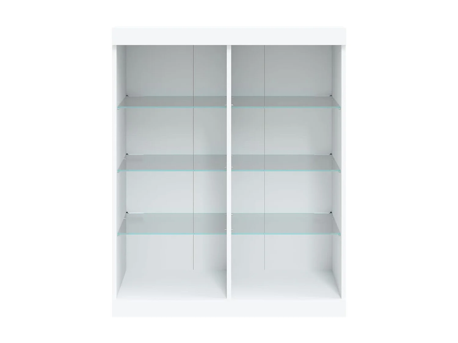 Aparador con luces LED blanco 81x37x100 cm