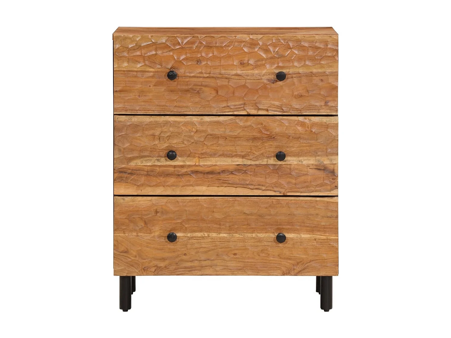 Beistellschränke 2 Stk. 60x33x75 cm Massivholz Akazie