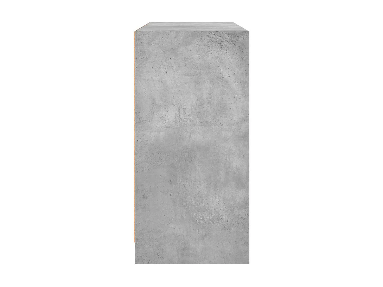 Credenza Grigio Cemento 102x37x75,5 cm in Legno Multistrato
