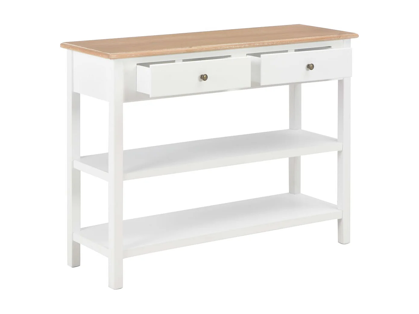 Aparador 110x35x80 cm MDF branco