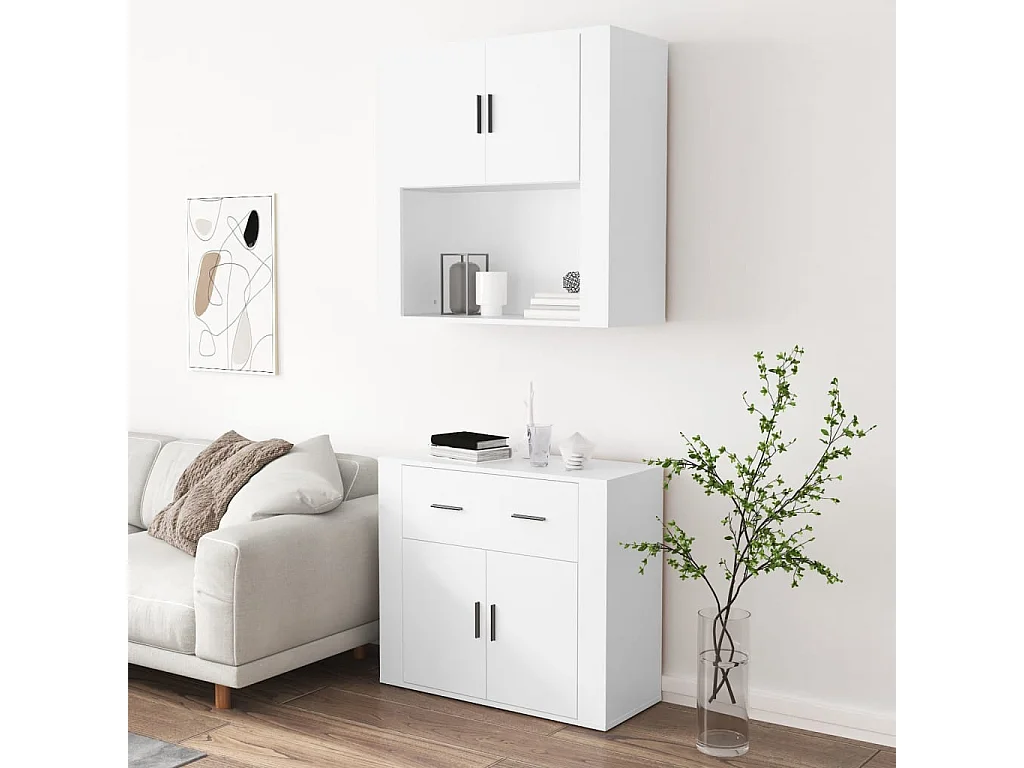 Highboard Weiß Holzwerkstoff