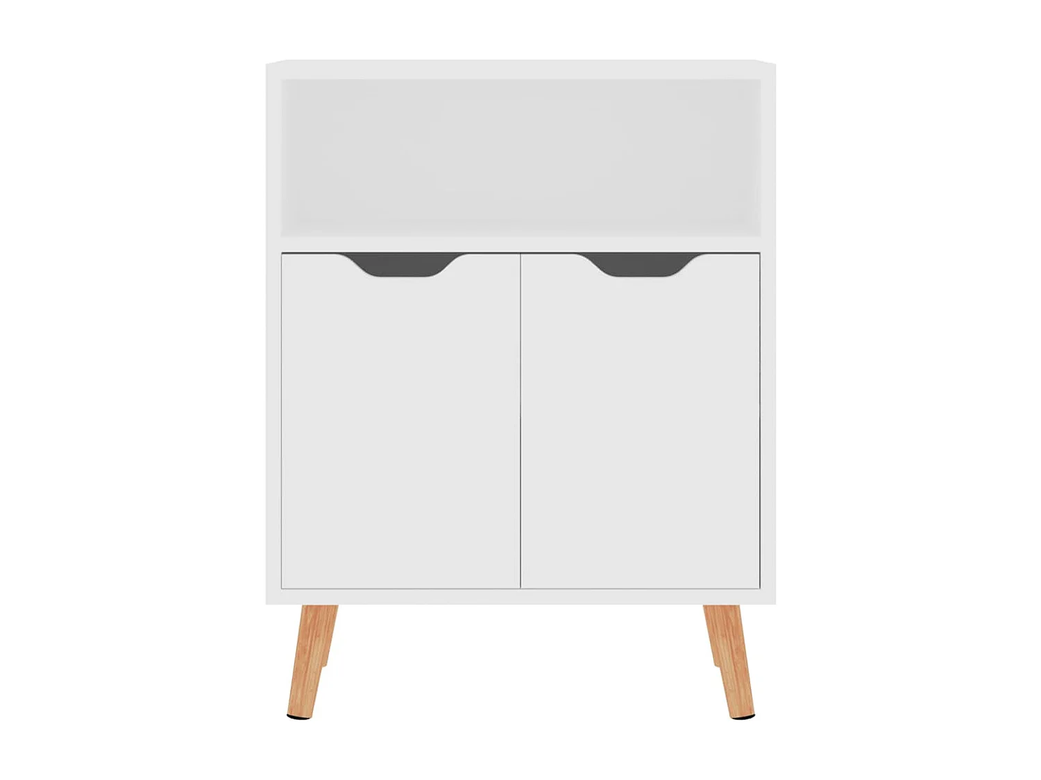 Buffet blanc 60x30x72 cm bois d'ingénierie