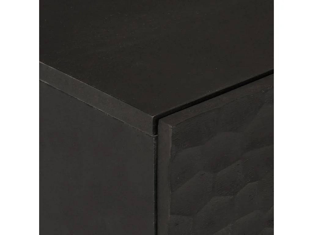 Móvel de apoio 60x33x75 cm madeira de mangueira maciça preto