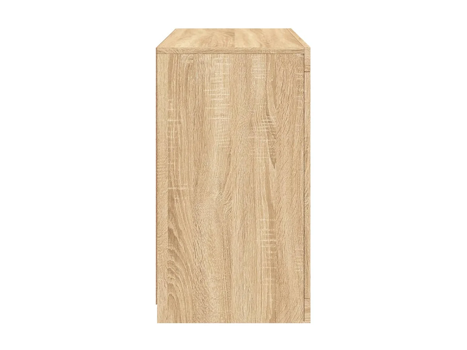 Buffet avec lumières LED chêne sonoma 60,5x37x67 cm