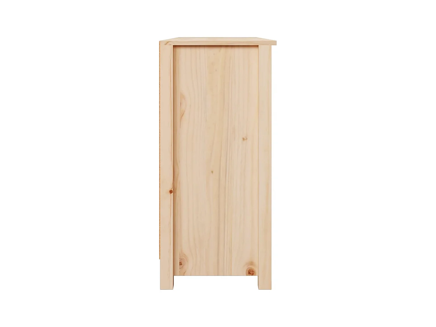 Aparador de madera maciza de pino 110x35x74 cm