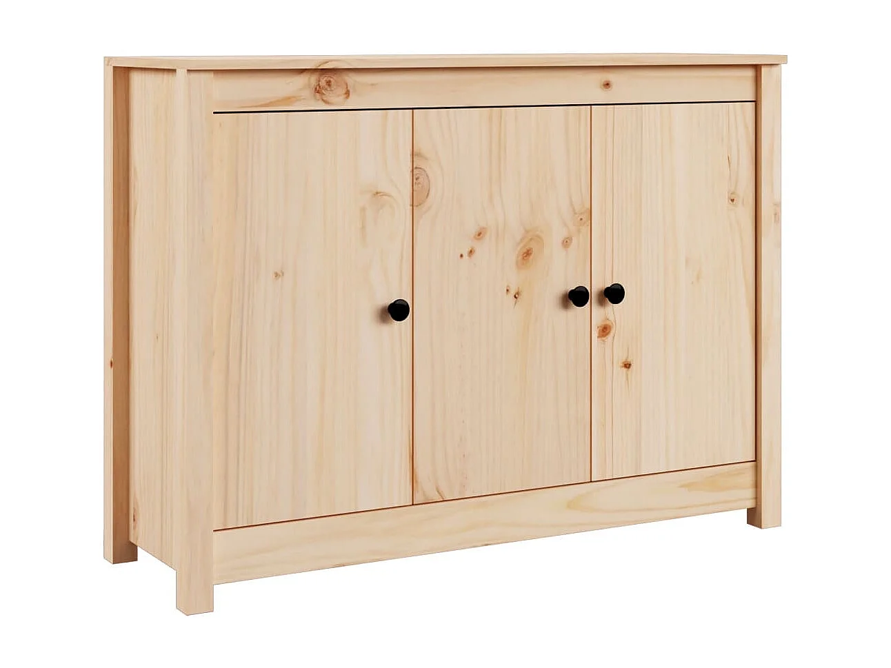 Aparador de madera maciza de pino 110x35x74 cm