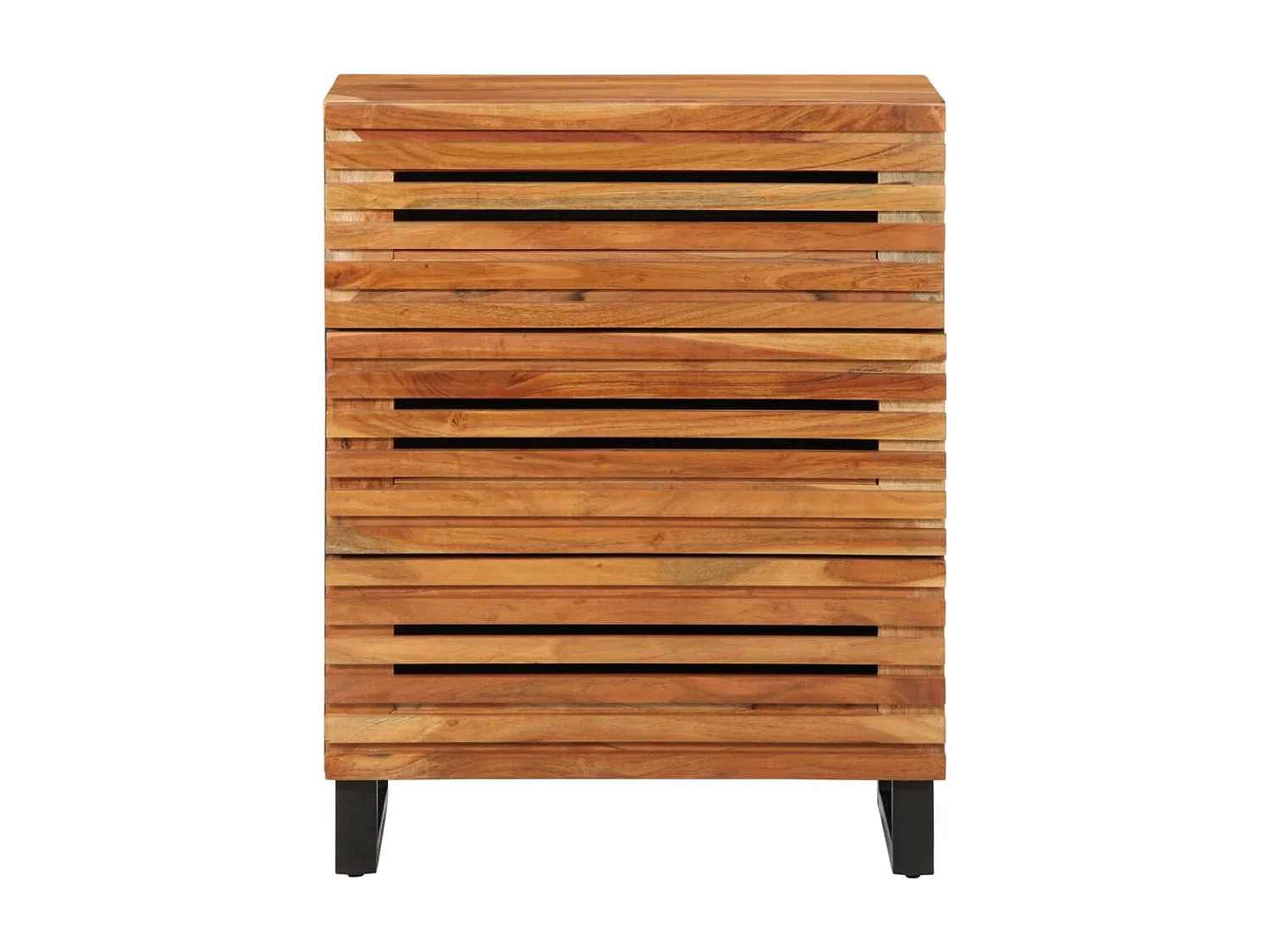 Sideboard 2 Stk. 60x34x75 cm Massivholz Akazie
