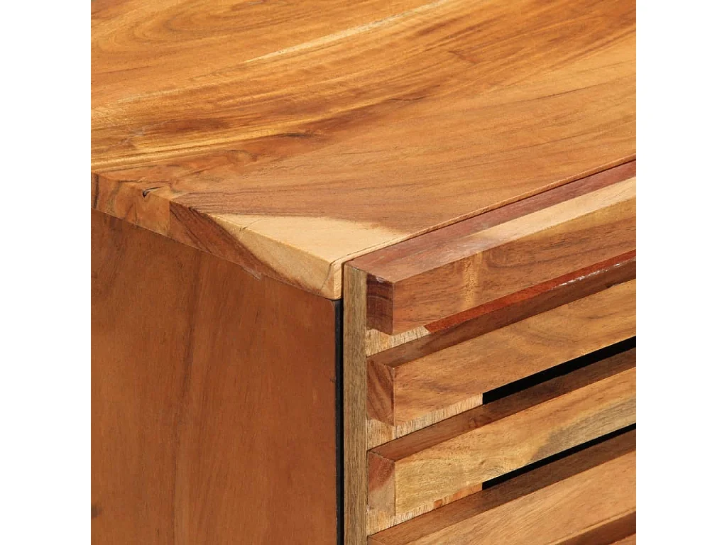 Sideboard 2 Stk. 60x34x75 cm Massivholz Akazie