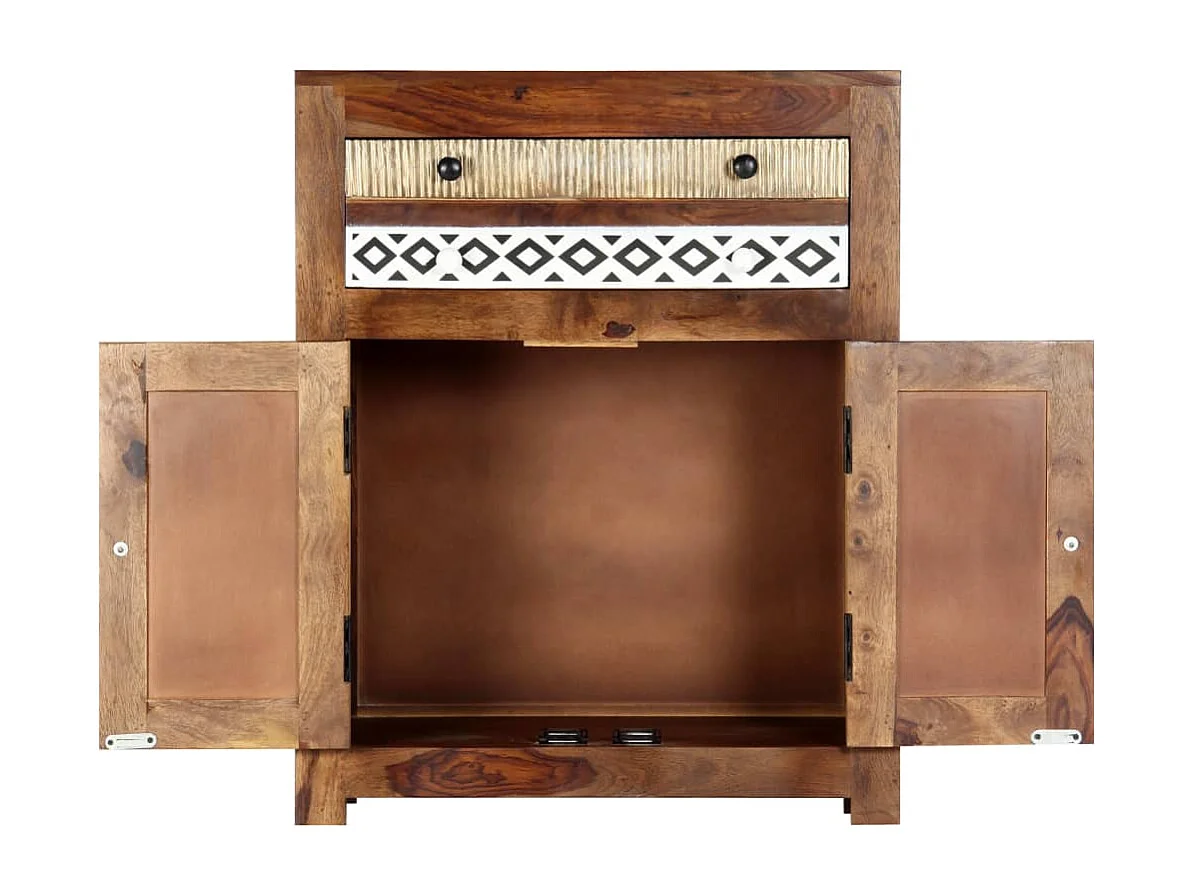 Credenza 60x30x75 cm in Legno Massello di Sheesham