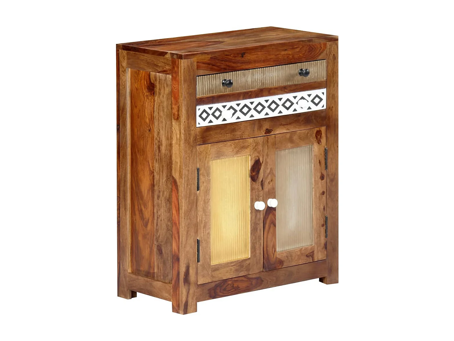 Credenza 60x30x75 cm in Legno Massello di Sheesham