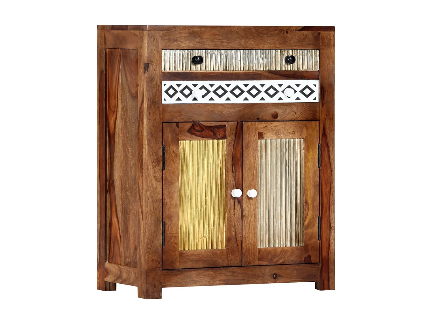 Credenza 60x30x75 cm in Legno Massello di Sheesham