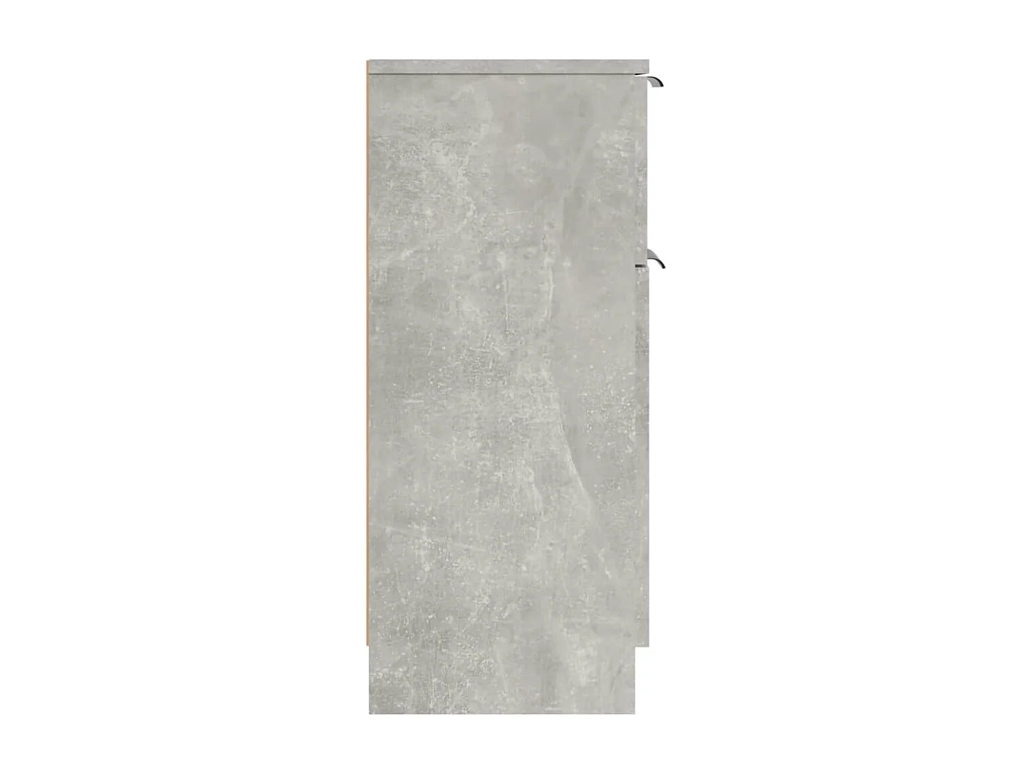 Aparador 2 uds madera contrachapada gris hormigón 30x30x70 cm