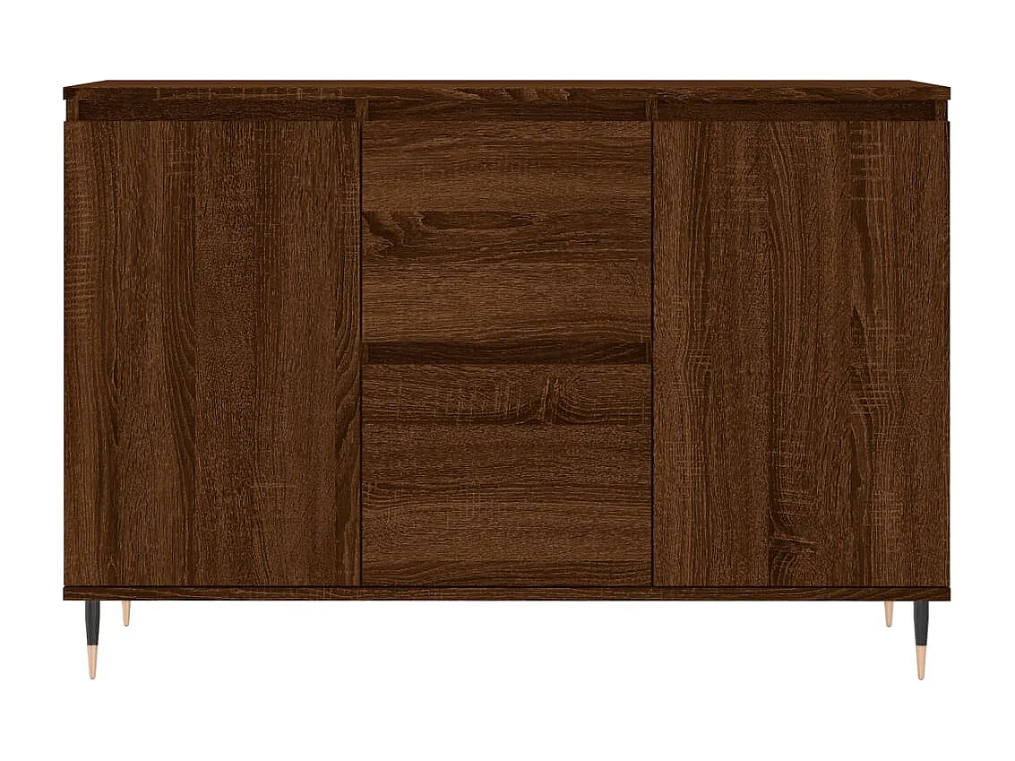 Sideboard Braun Eichen-Optik 104x35x70 cm Holzwerkstoff
