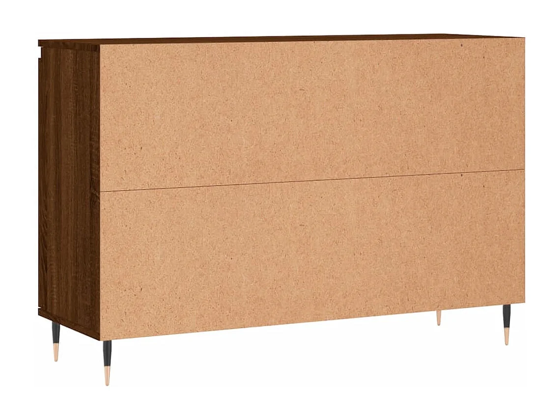 Sideboard Braun Eichen-Optik 104x35x70 cm Holzwerkstoff