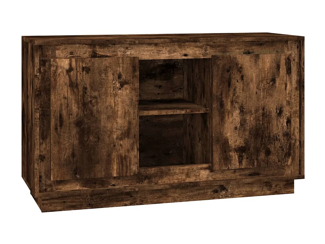 Credenza Rovere Fumo 102x35x60 cm in Legno Multistrato