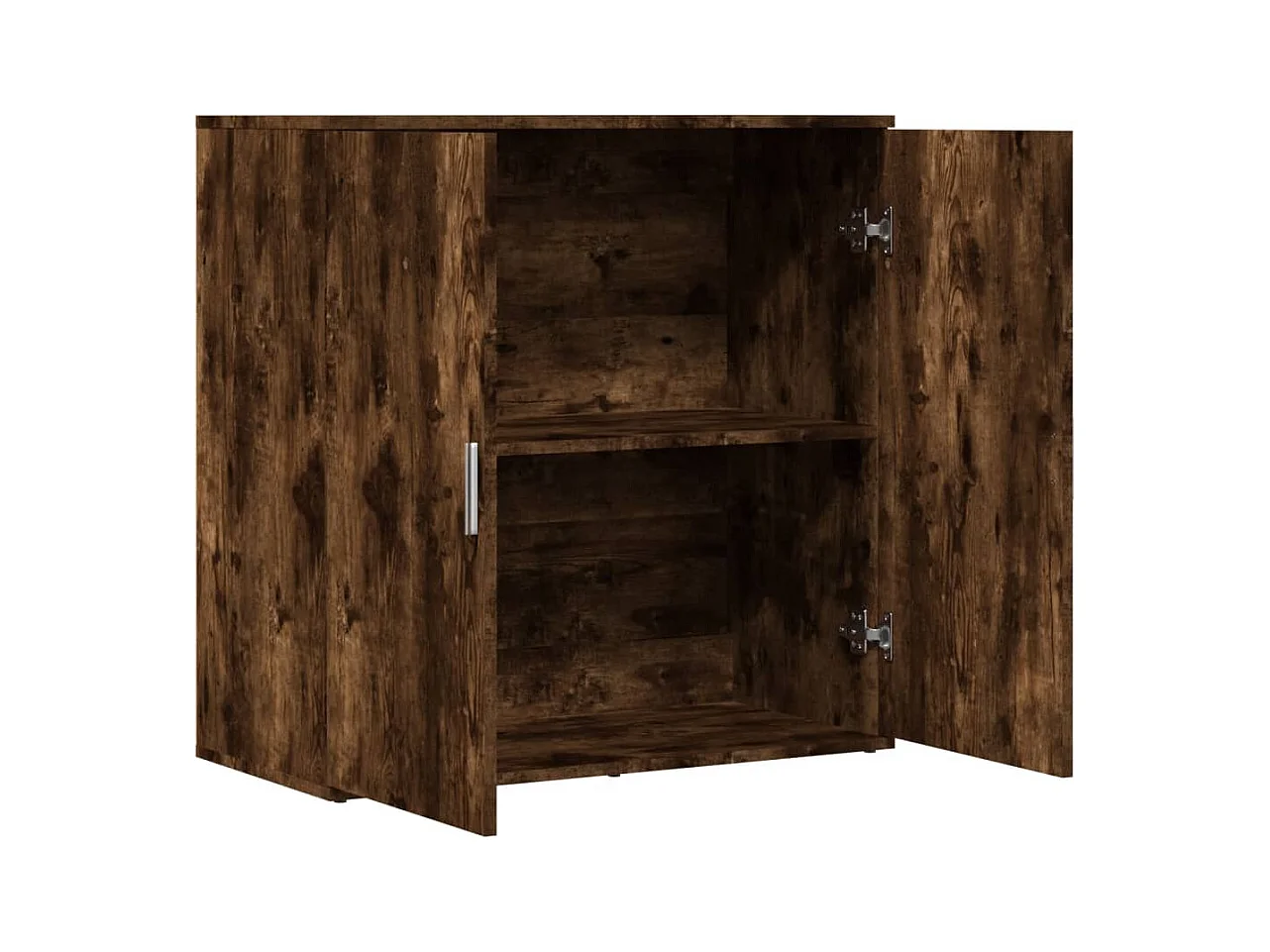 Credenza Rovere Fumo 79x38x80 cm in Legno Multistrato