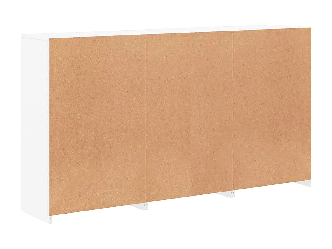 Aparador com luzes LED 181,5x37x100 cm branco