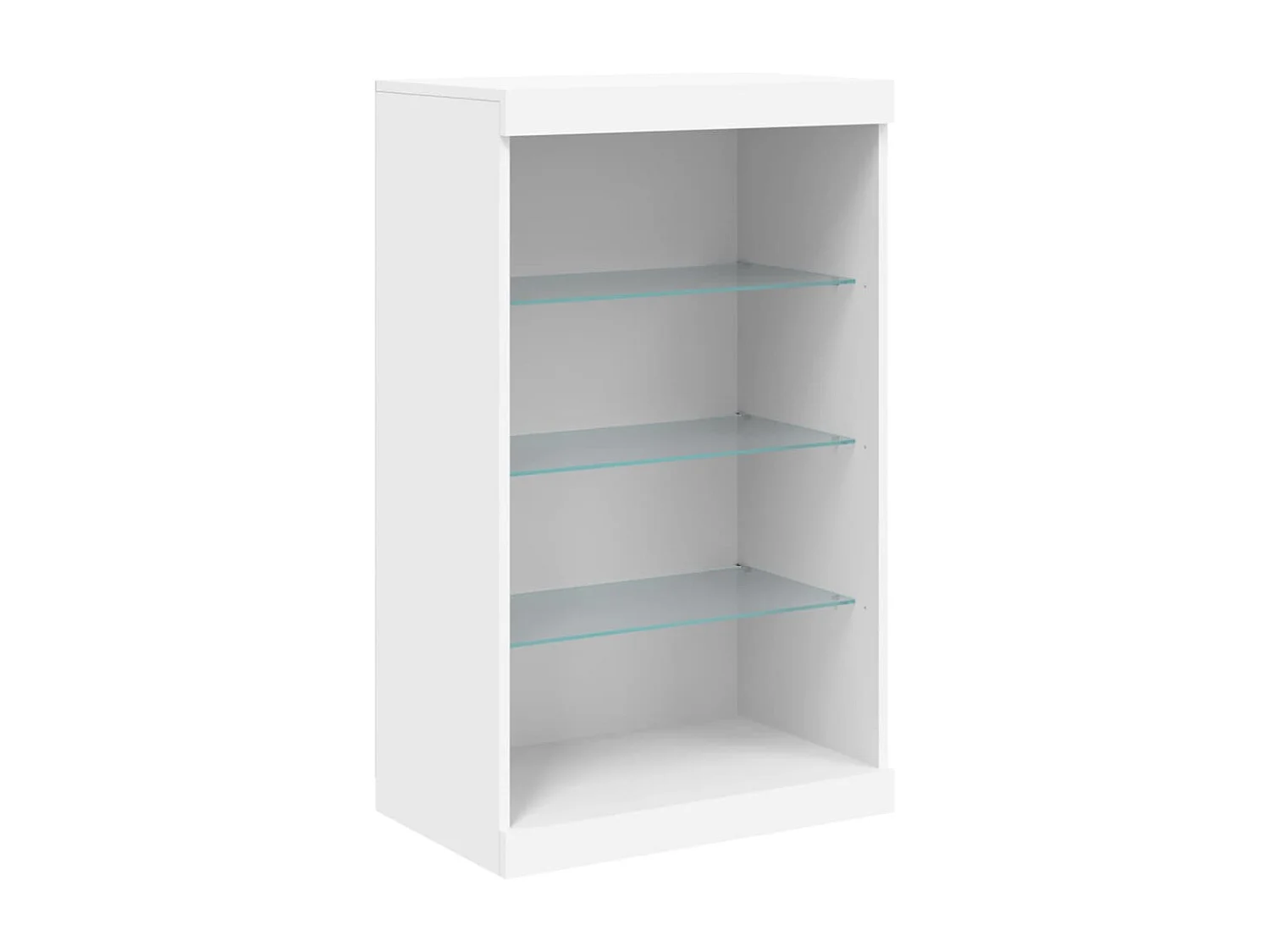 Credenza con Luci LED Bianca 181,5x37x100 cm