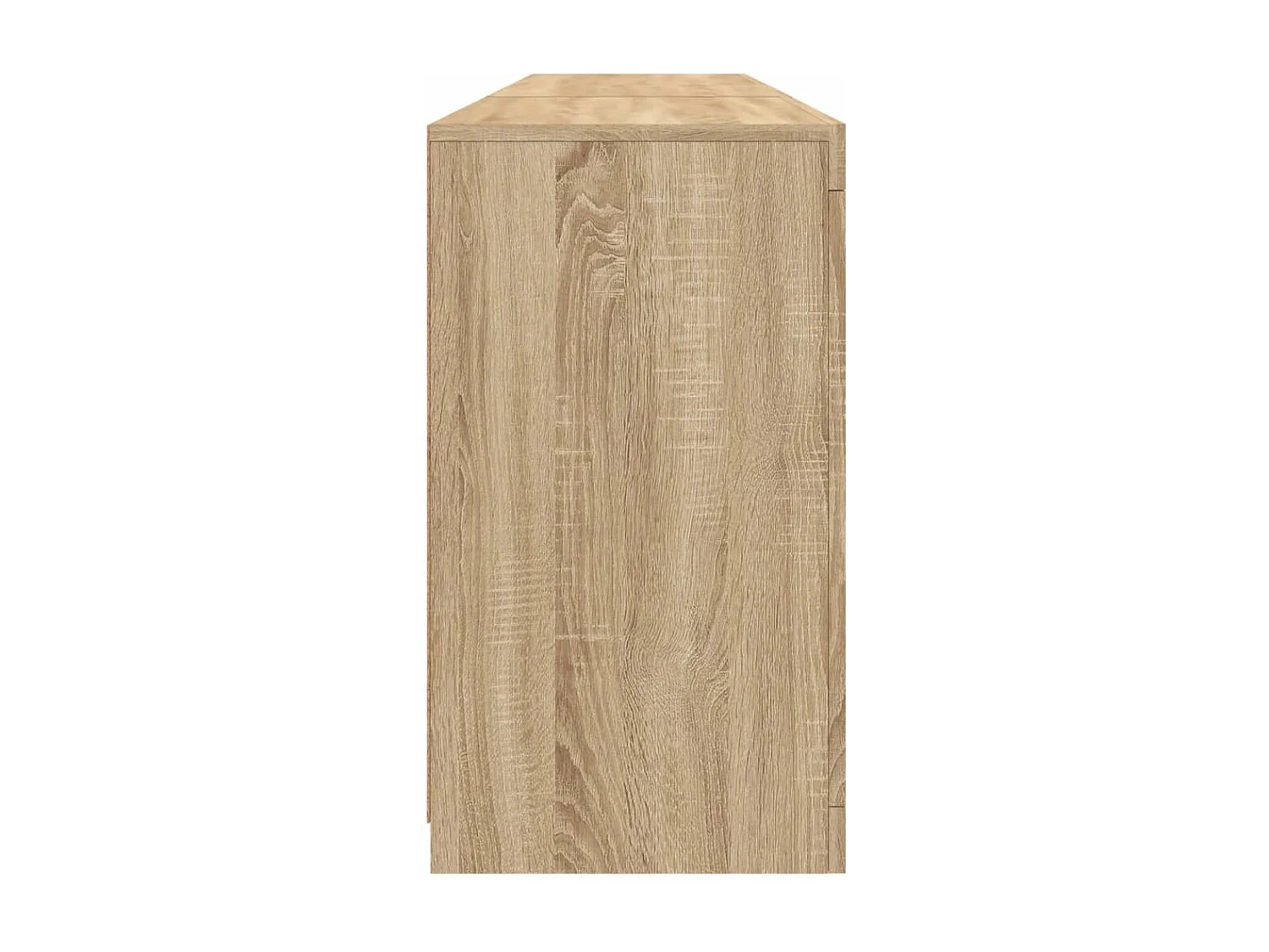 Sideboard mit LED-Leuchten Sonoma-Eiche 162x37x67 cm