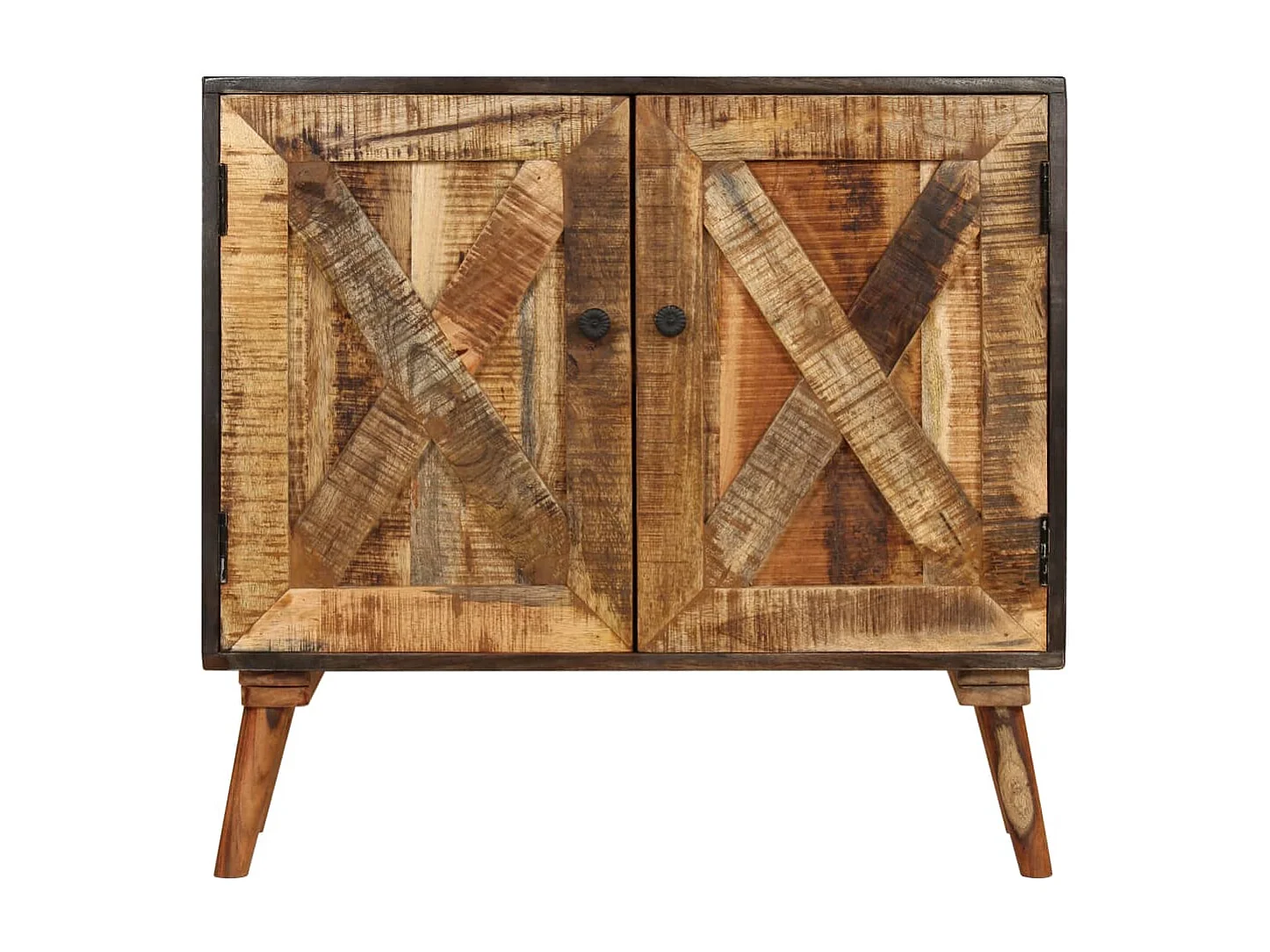 Aparador de madera maciza de mango 85x30x75 cm