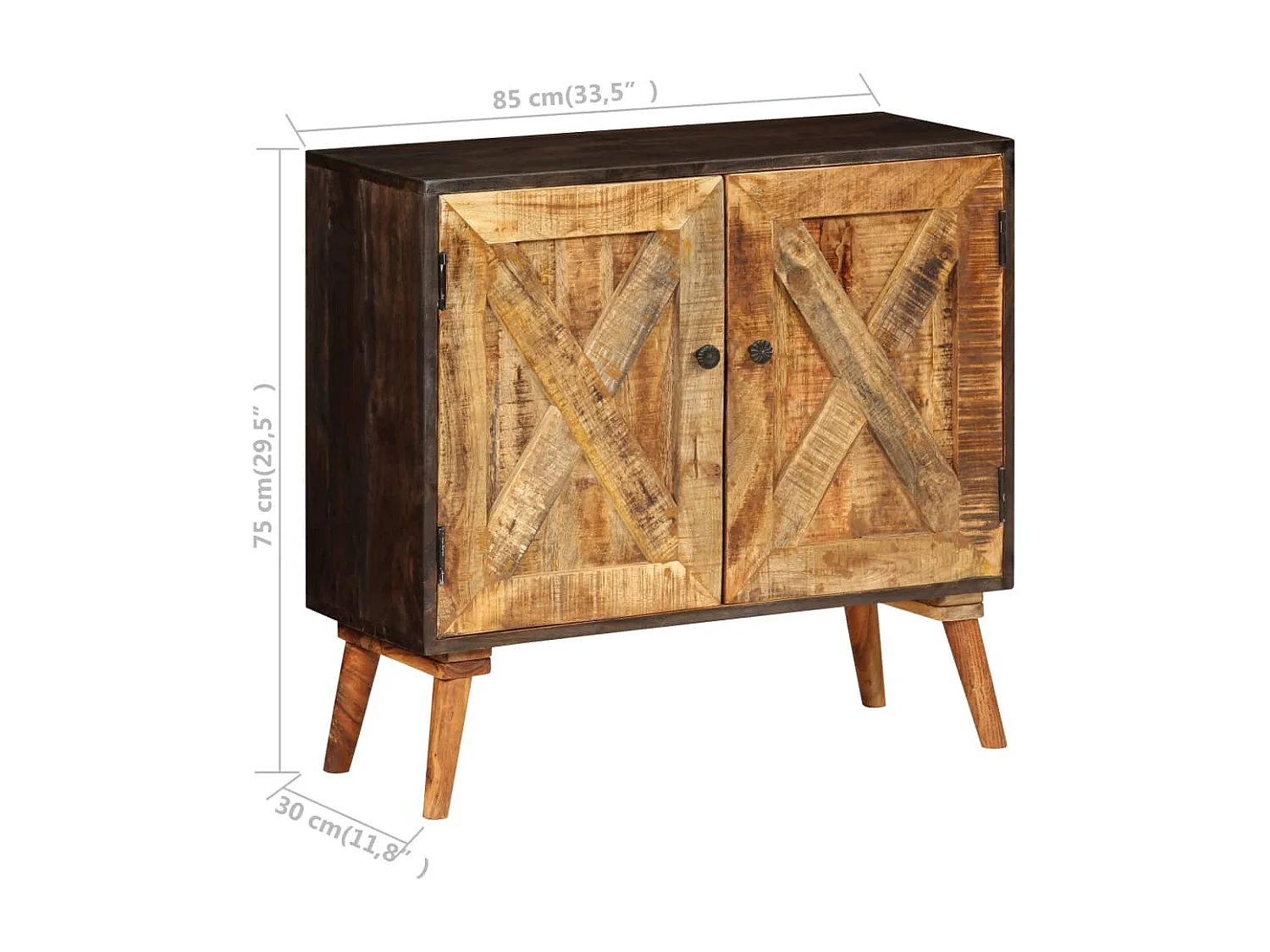 Buffet Bois de manguier massif 85x30x75 cm
