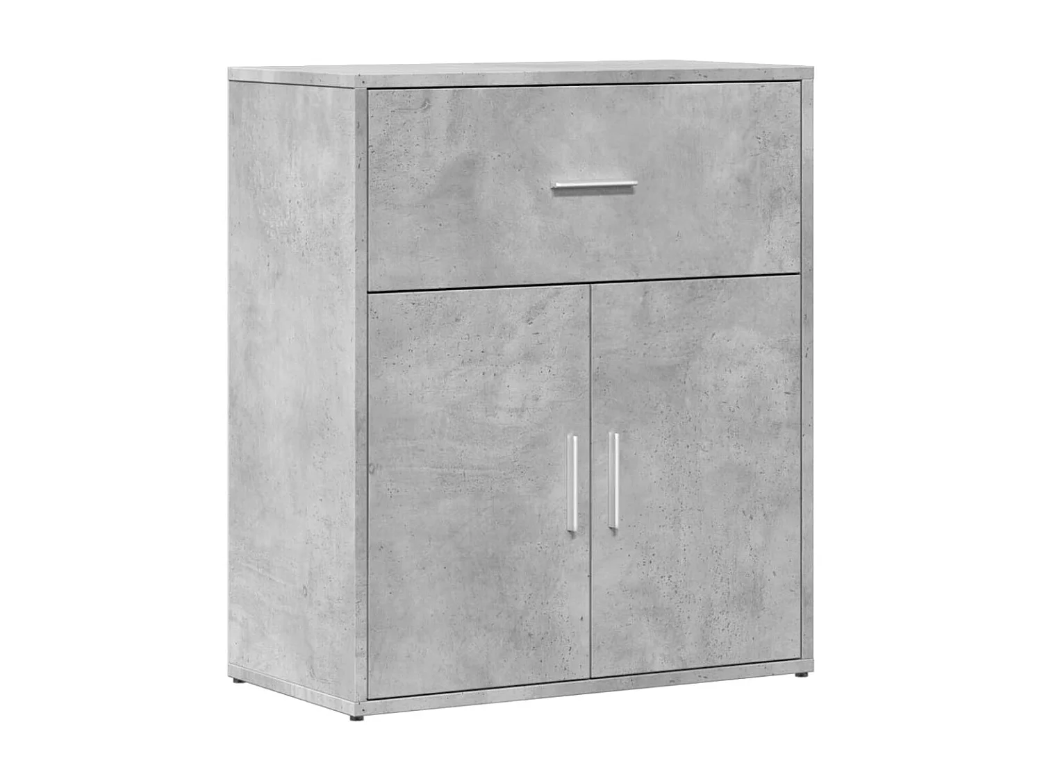 Buffet gris béton 60x31x70 cm bois d'ingénierie