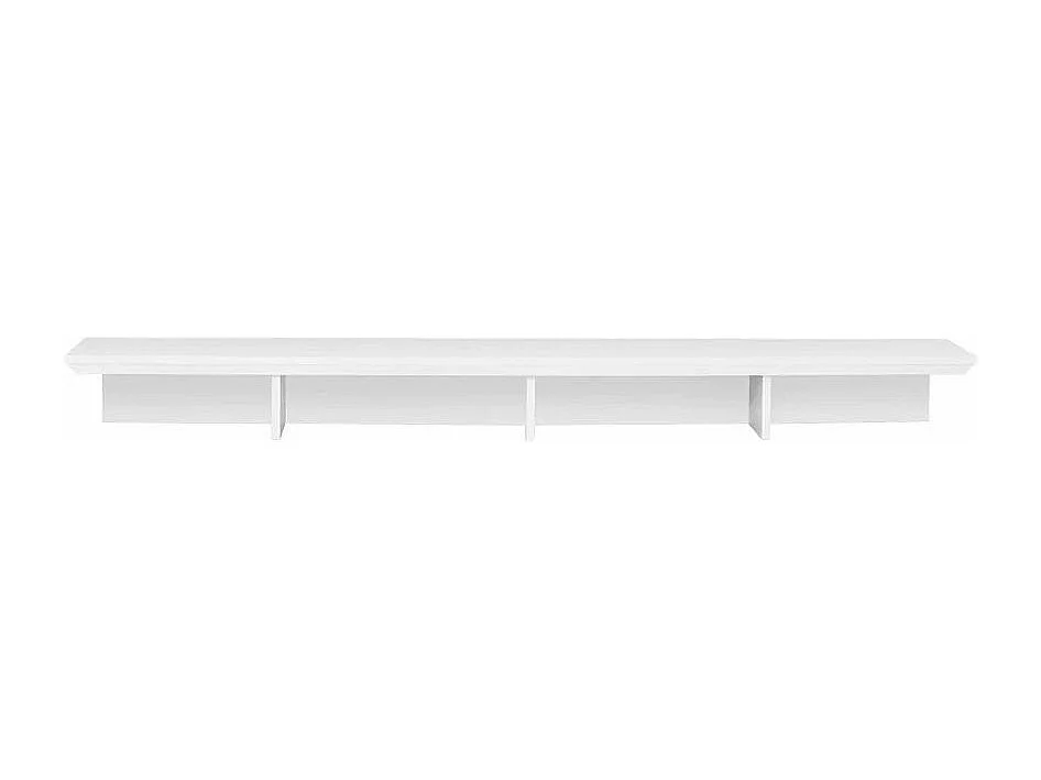 Support TV bois MDF blanc Valex L 177cm