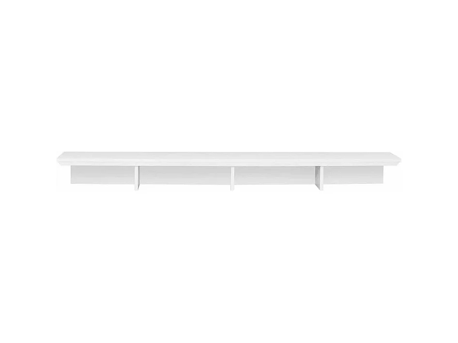 Support TV bois MDF blanc Valex L 177cm