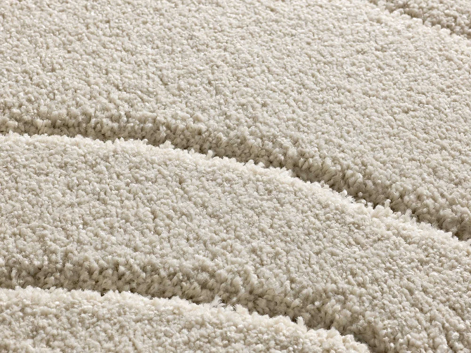 Hoogpolig tapijt - shaggy - wit - 133x190 cm - MOLIER