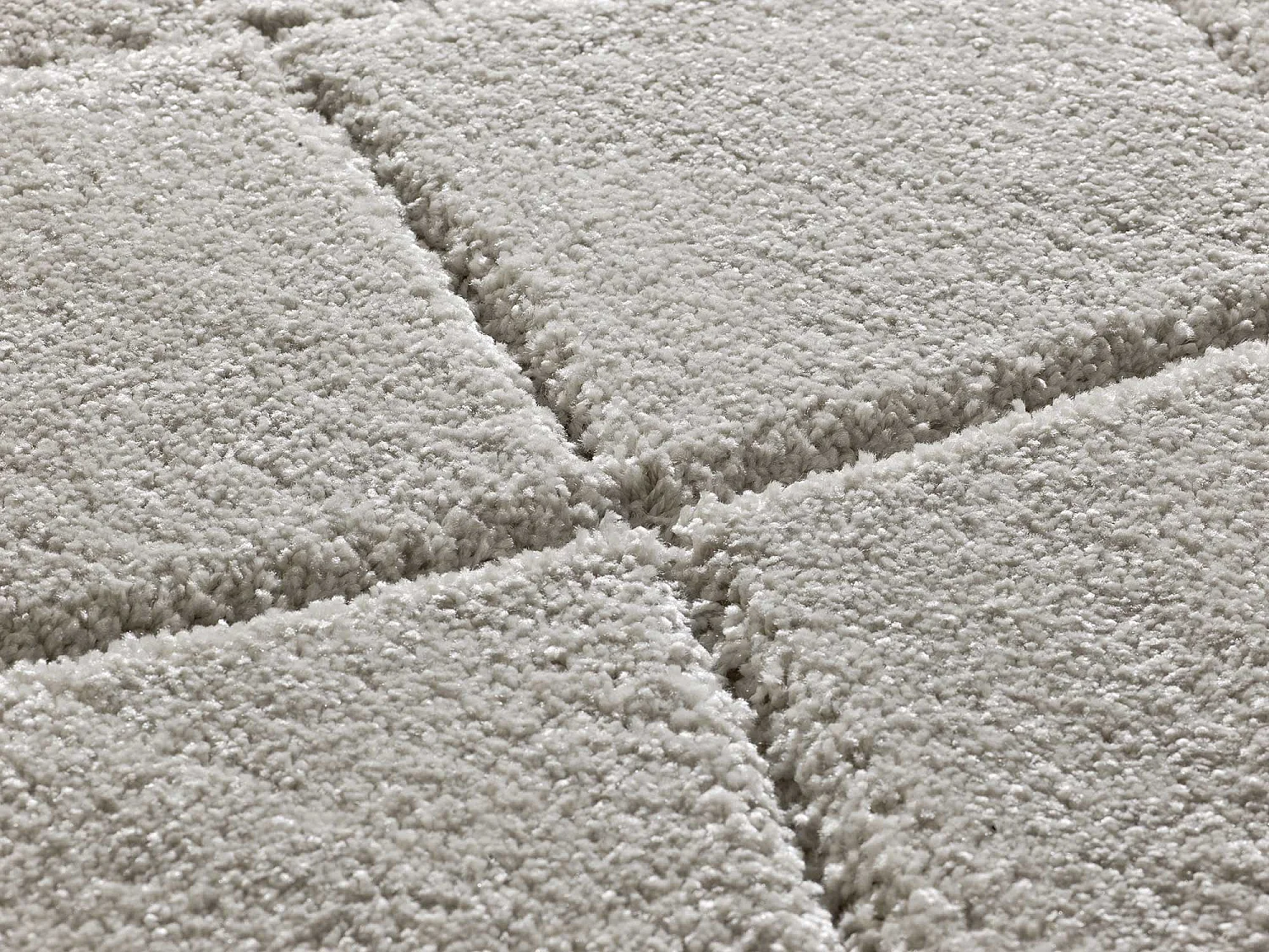 Alfombra interior  - shaggy - plata - 60 x 120 cm - MOLIER
