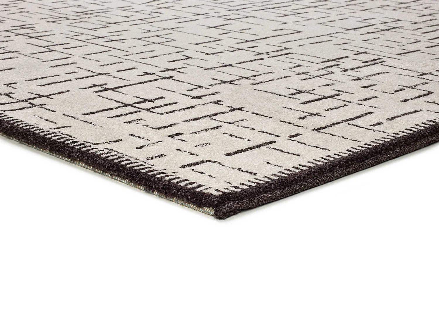 Tapis intérieur - abstrait - blanc - 160 x 230 cm - RETRO